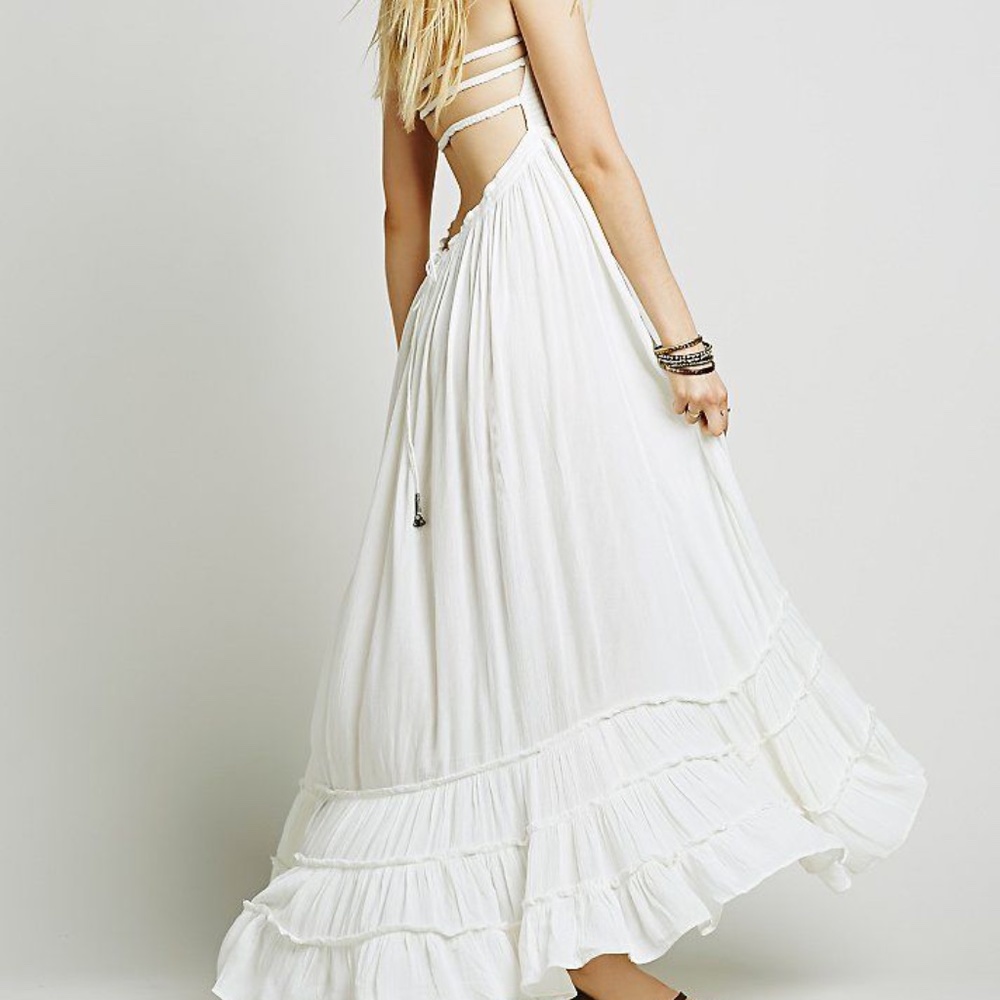 Ivory Bohemian Dress from Free People Size Medium